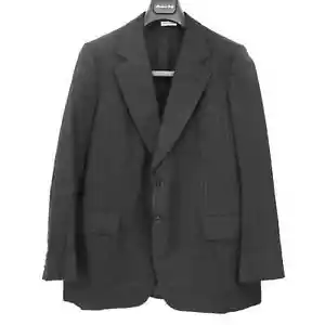 Brioni Roman Black White Pinstripe Wool Single Breasted Blazer 54 Sport Coat L - Picture 1 of 8