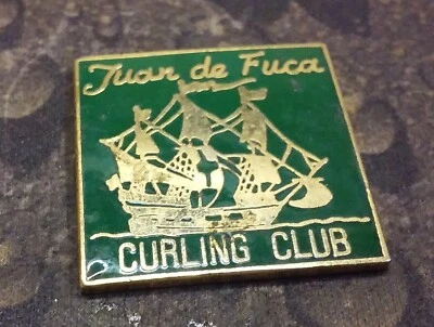 Juan de Fuca Curling Club pin badge  - image 1 of 2