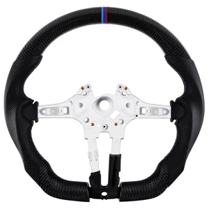 Real Carbon Fiber Steering Wheel For BMW M5/M6/M8/F10/F90/F06/F12 - Picture 1 of 6