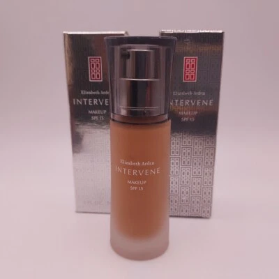 LOT OF 2 Elizabeth Arden Intervene Foundation Makeup SPF 15 1oz SOFT TOFFEE 15 - Image 1 of 4