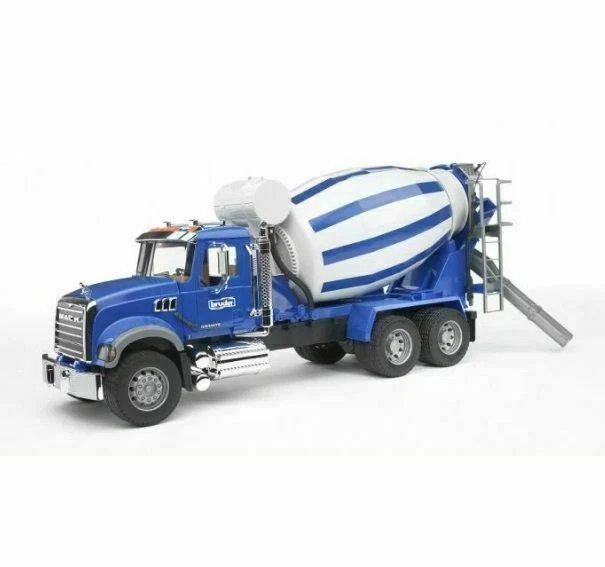 Bruder 02814 Mack Granite Cement Mixer Truck - Blue