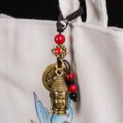 Coins Key Rings Brass Buddha Head Keychain Car Key Chain Bag Keychain Keyfob