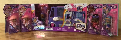 Barbie Extra Mini Minis Tour Bus con Mini y 4 Minis Adicionales Lote Nuevo Sellado Foto 1 de 4