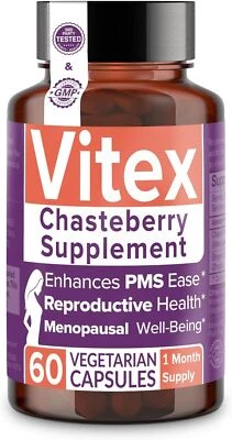 Vitex (Chasteberry) Agnus-Castus with Added Ginger for Nausea Relief - 30 Day 10 - Image 1 of 4