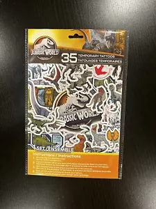 NEW Jurassic World Park 35 Temporary Tattoos - Picture 1 of 2