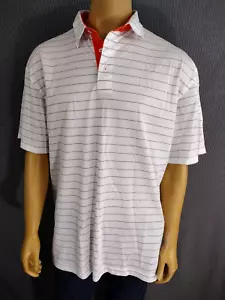 Polo McIlhenny Dry Goods di TABASCO GOLF SS Uomo XL Crema Bronzo Righe - Foto 1 di 8