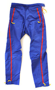 VTG 90's SIERRA DESIGNS Ski Outer SHELL pants full side zips Womens SMALL Blue 