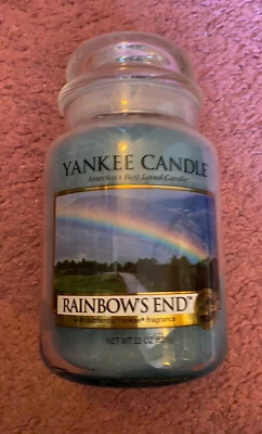 Yankee Grand pot Deerfield 22 oz fin arc-en-ciel rare à la retraite - Photo 1/3