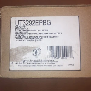 Moen UT3292EPBG M-Core 3-Series Shower Trim Kit - Brushed Gold - Picture 1 of 5