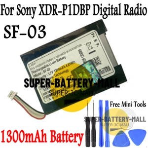 SF-03 Battery 1300mAh Original Battery For Sony P1DBP Digital Radio XDR-P1DBP - Picture 1 of 2
