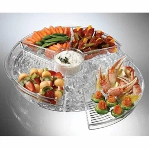 Prodyne "Appetizers On Ice" Large Revolving Server OR Chip & Dip Server NIB - Picture 1 of 7