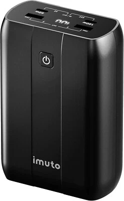 imuto X4G 100W Laptop Power Bank, 20000mAh USB C Portable Charger  Fast Charging Foto 1 de 4