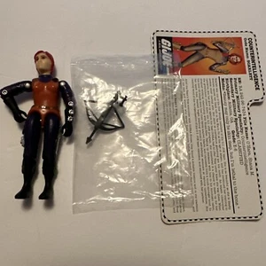 1997 Gi Joe Stars and Strips 3.75" Scarlett v3 Figure Complete w/ Filecard - Picture 1 of 3