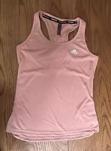 Adidas Mujeres Rubor Rosa Areoready Cuello Redondo Corredor Espalda Camiseta sin Mangas 3 Rayas TALLA XS - Imagen 1 de 11