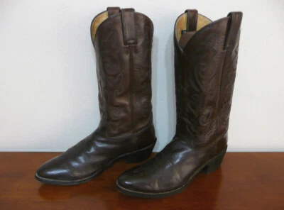 Botas vaqueras occidentales de cuero apache Buck Bay marrón talla 9D Justin 2253 de colección para hombre Foto 1 de 4