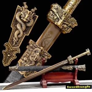 Robust Han King Jian Manganese Steel Chinese KUNGFU Sword Alloy Handle Sharp Bla - Picture 1 of 12