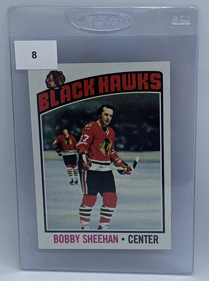 1976-77 Topps Hockey Bobby Sheehan Blackhawks #183 Pack Fresh - Image 1 of 1