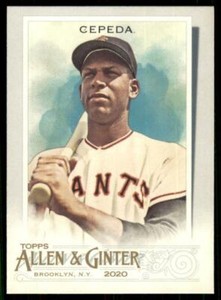 2020 Topps Allen and Ginter Base SP #320 Orlando Cepeda - San Francisco Giants