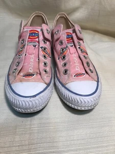 Dickies Low Top Canvas Sneakers Shoes Mens 6.5  All Over Print Pink Sa80L85d - Picture 1 of 11