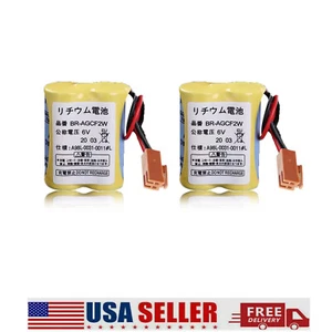  New 2Pack BR-AGCF2W / A98L-0031-0011 6V 2200mAH Battery For FANUC. - Bild 1 von 6