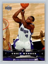 2004-05 Upper Deck #167 Chris Webber Sacramento Kings Basketball Card