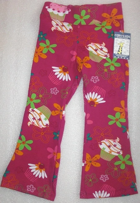 Calça perna alargada Corky's Kids aniversário cupcake nova com etiquetas tamanho 4T - Imagem 1 de 2