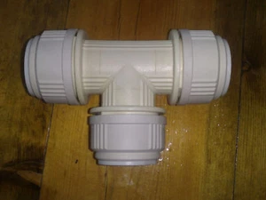 1 x John Guest JG Speedfit 28mm Equal Tee T push fit New Plumbing fitting - Imagen 1 de 1