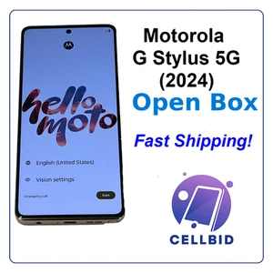 Open Box! Motorola Moto G Stylus 5G 2024 XT2419-3 128GB 🔒 Locked to Cricket - Picture 1 of 8