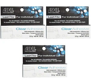 (Lot 3) Ardell LashTite Individual Eyelash Adhesive Glue Clear Made In USA - Picture 1 of 2