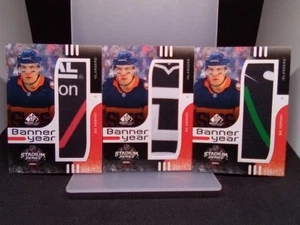 2024-25 SP GAME USED BO HORVAT STADIUM SERIES BANNER YEAR NY Islander 3 card LOT - Bild 1 von 10
