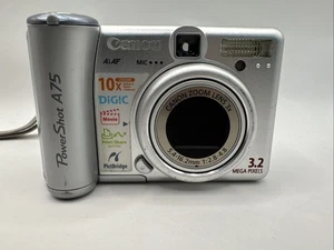Canon PowerShot A75 Digitalkamera 3.2MP 3X optischer Zoom 32 MH HS Karte und Tasche - Bild 1 von 6