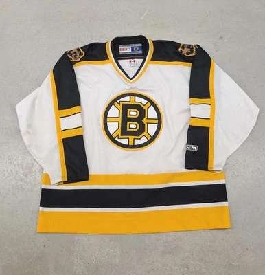 Camiseta deportiva vintage años 90 Boston Bruins CCM NHL Bear Patch Foto 1 de 4