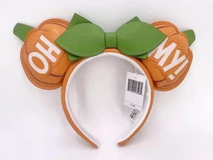 Disney Halloween Pumpkin Loungefly Oh My 2024 Headband Minnie Ears Christmas - Picture 1 of 3