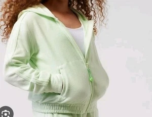 Athleta Girl Sweatshirt Hoodie Toy Clip Pocket Mint Green Thumbholes Size XL 14 - Picture 1 of 17