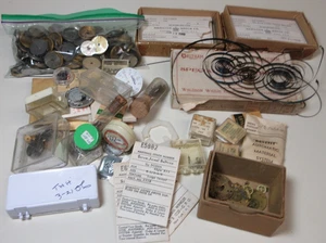 VINTAGE VERSCHIEDENE KONVOLUT UHRENTEILE UHRMACHER ERSATZ UNBEKANNTE TEILE #105 - Bild 1 von 15