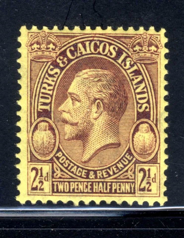 Turks & Caicos SC#64 A12 1928 George V MLH OG B#EBTH Foto 1 de 1