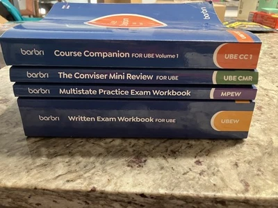 Barbri 2025-2026 UBE Bar Review Books UBE Multi state PARTIAL SET -Used-   - Image 1 of 4