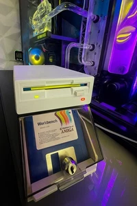 AMIGA 500/600/1200/2000 Greaseweazle ALPS  3,5 Floppy Diskettenlaufwerk weiß PC - Bild 1 von 3