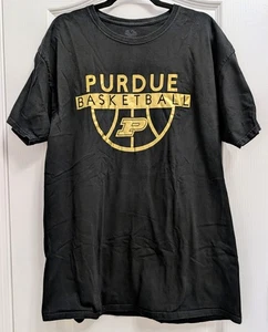 Purdue Basketball Boilermakers Womens Tee T-Shirt Sz XLT Fruit of the Loom Black - Picture 1 of 3