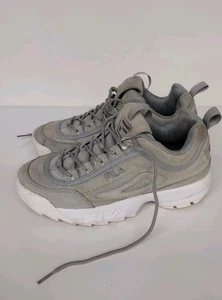 Fila Zapatos Mujer Talla 8 Disruptor II Zapatillas Gris  - Imagen 1 de 6
