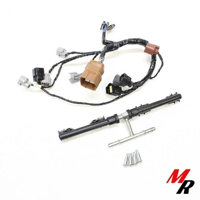 08-10 Kawasaki Ninja ZX-10R - Manguera de combustible OEM con riel inyector - Arnés de inyección Foto 1 de 4