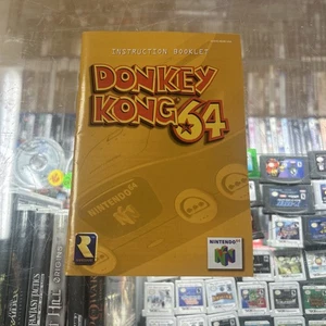 Donkey Kong 64 Nintendo 64 N64 NUR Bedienungsanleitung Booklet - Bild 1 von 2