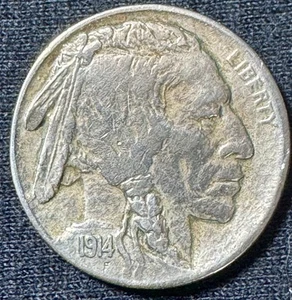 1914 D Büffelnickel ss - Bild 1 von 2