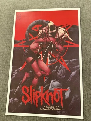 SLIPKNOT (Corey Taylor) Hand Signed 11x17 PHOTO W/ COA - Free Shipping - Image 1 of 4