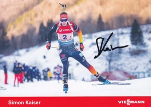 Simon KAISER - Deutschland, Silber EM 2025 Biathlon, Original-Autogramm! - Picture 1 of 1