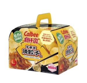 Calbee Potato Chips Gyoza Flavor Utsunomiya Gyoza 25g×4 100 g AJINOMOTO Gyoza68g - Picture 1 of 4