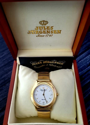 Raro Reloj Hombre Jules Jurgensen Retro Ultradelgado Nuevo En Caja Foto 1 de 4
