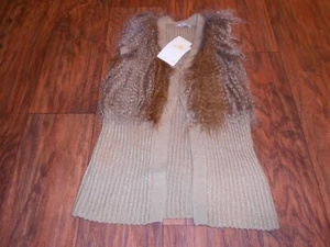 NEW with tags Mayoral girls sweater size 8 vest faux fur - Picture 1 of 5