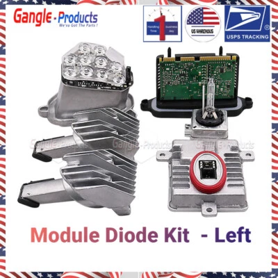Left - Xenon Ballast Bulb LED Module Diode Kit LH for BMW 5 Series 528i 2011-13 - Image 1 of 4