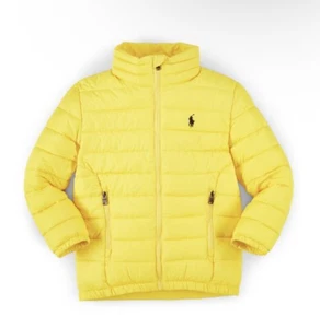 Polo Ralph Lauren Boy's Lightweight Puffer Jacket Coat Yellow Sz 18-20 XL - Picture 1 of 12